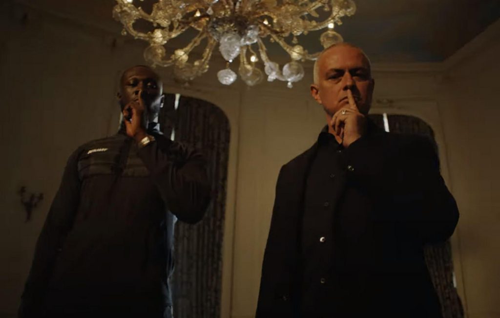 Mourinho in UK rapper Stormy's music video 'Mel made me do it.'