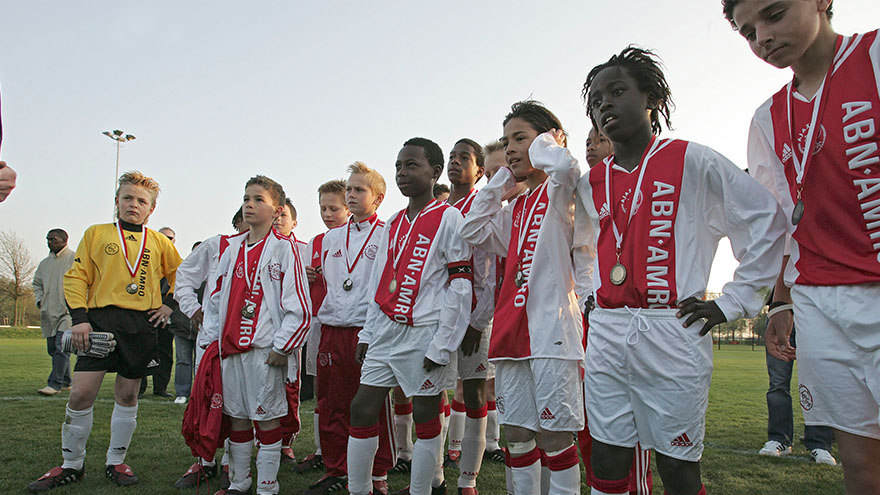 Promes in the Ajax academy.